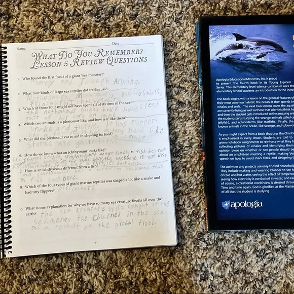 Apologia Zoology 1,2,3 text and work book